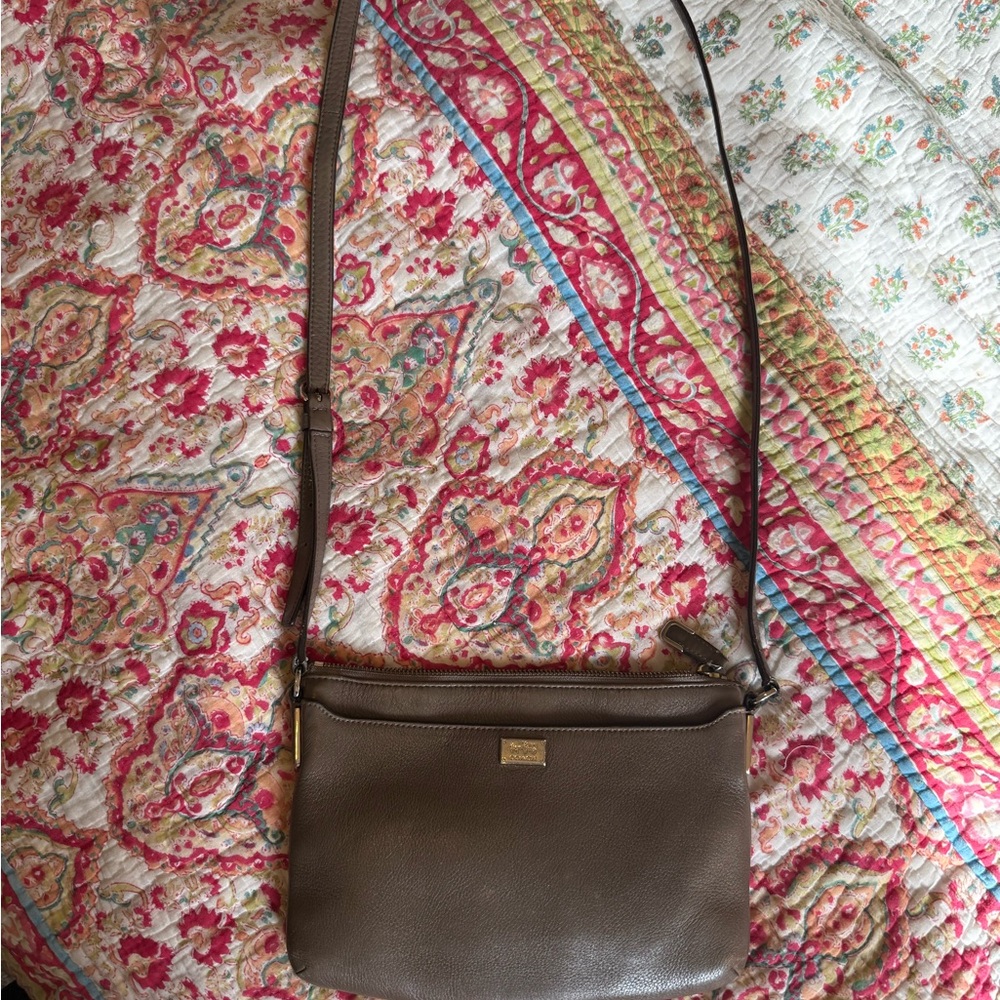 Coach Brown Leather Crossbody Bag